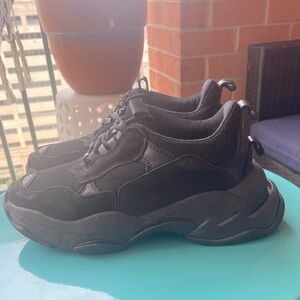 Jeffrey Campbell Black Sneakers